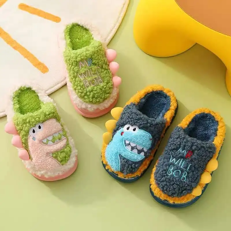 Pantuflas infantiles dinosaurio 