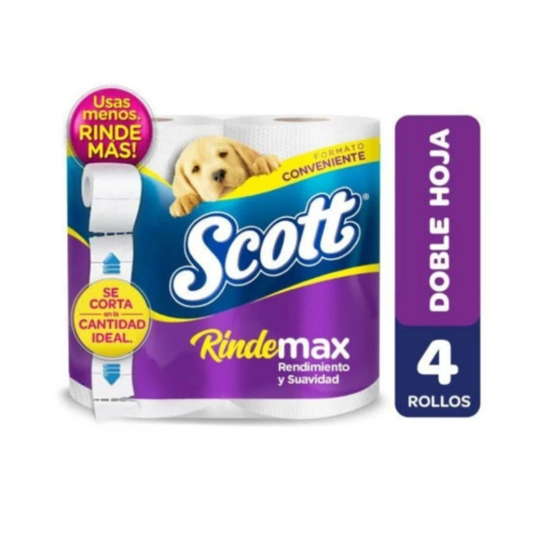 PAPEL HIGIENICO DOBLE HOJA 21MT 4UN SCOTT 