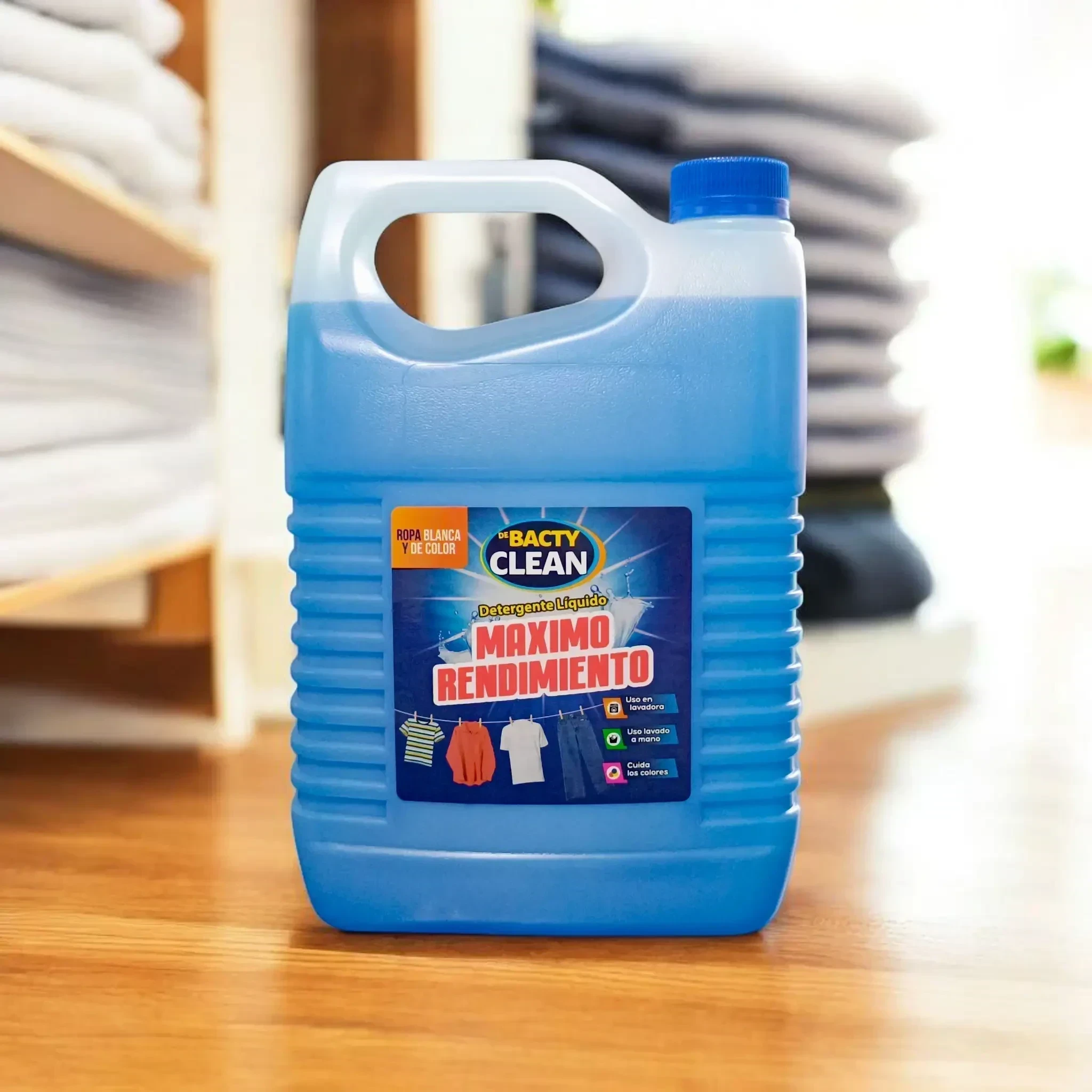 DETERGENTE LÍQUIDO PARA ROPA BACTY CLEAN 