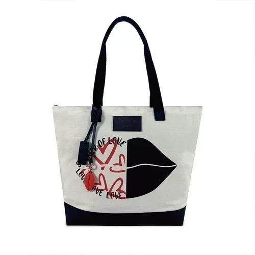 CANASTO CARTERA OREIRO LOVE + LLAVERO 28082 2