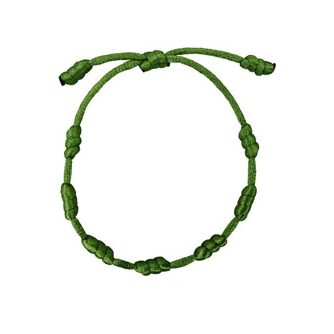 Pulsera 7 Nudos Verde
