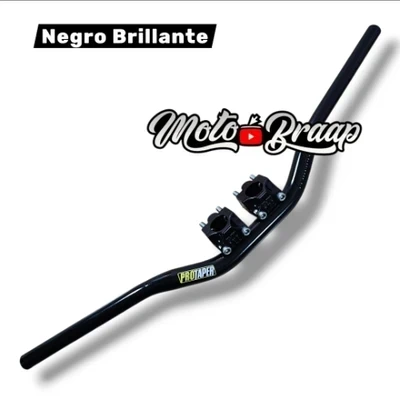 MANUBRIO PROTAPER NEGRO BRILLANTE 73 cm / Aluminio / macizo / Enduro / 1" 1/8