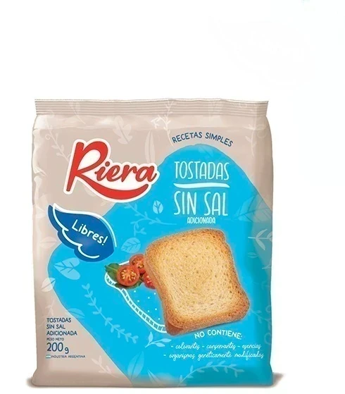 TOSTADAS  SIN SAL  RIERA