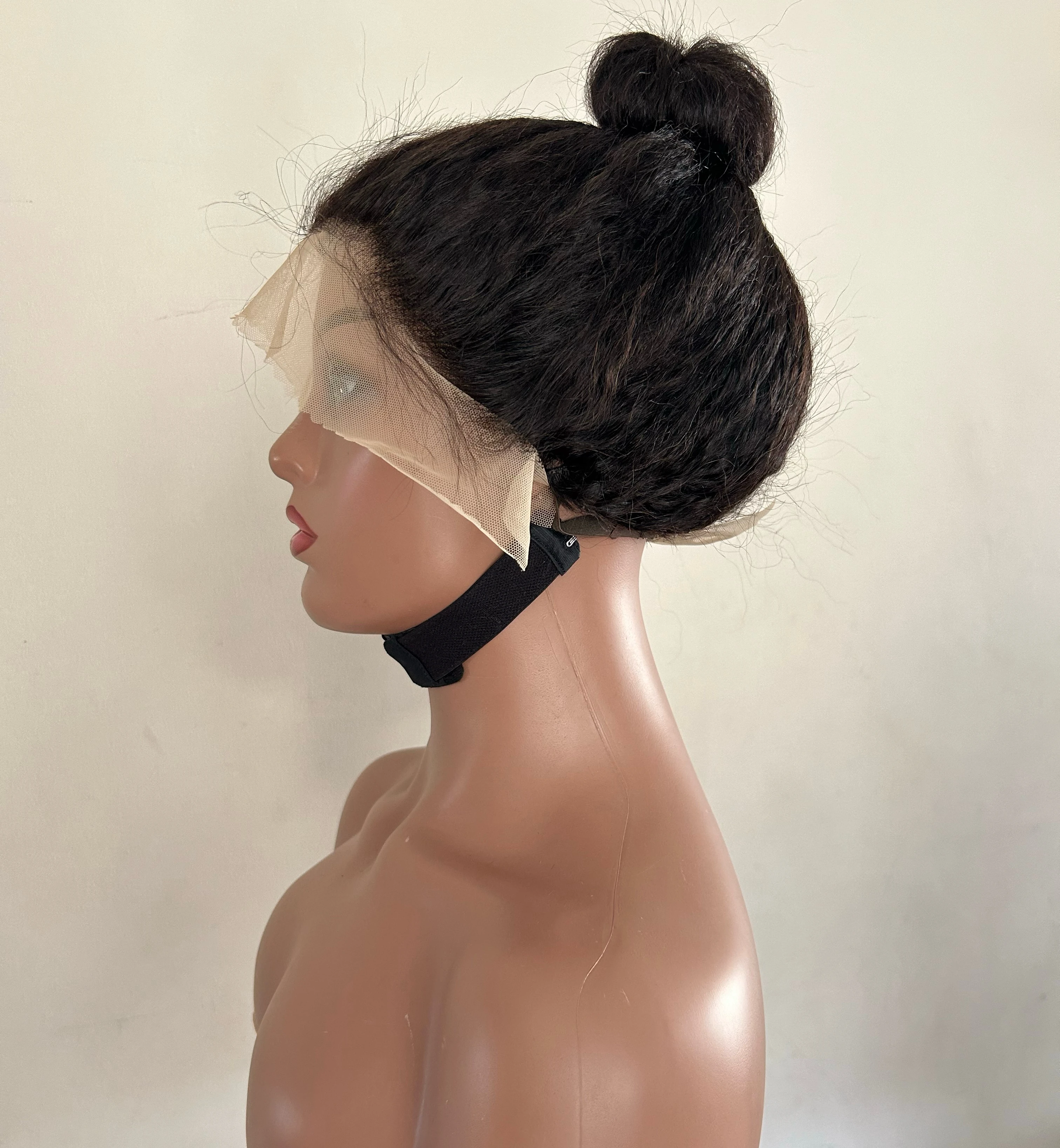 Peluca cabello yaki 18” 150% densidad  5