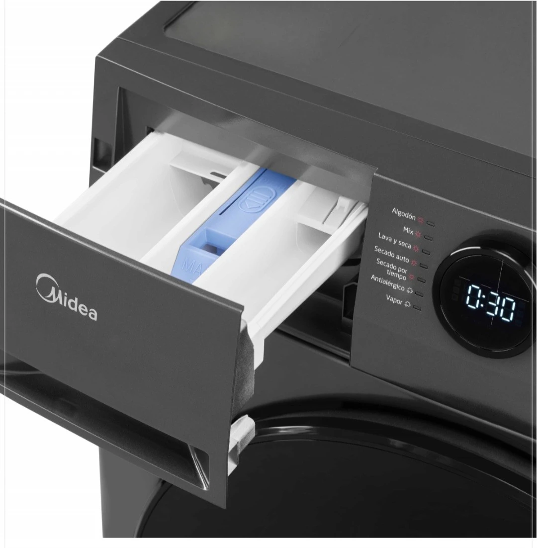 LAVASECARROPAS MIDEA INVERTER 8 Kg-6kg TITANIUM WIFI  2
