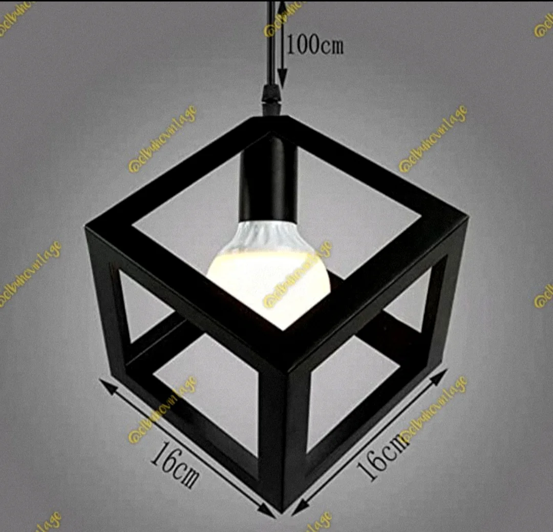 Lámpara Colgante Tipo Cubo 10