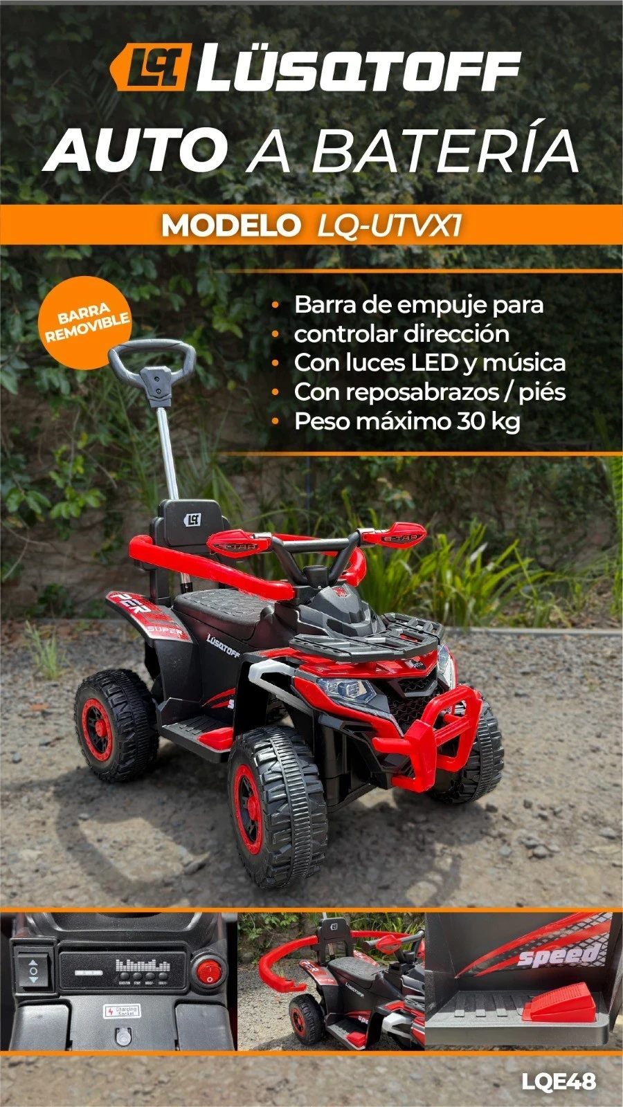 *AUTO A BATERIA LuQSTOFF MOD. LQ-UTVX1 