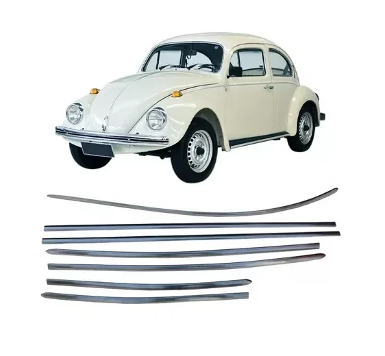 Juego Frisos laterales en aluminun Vw Fusca 162503