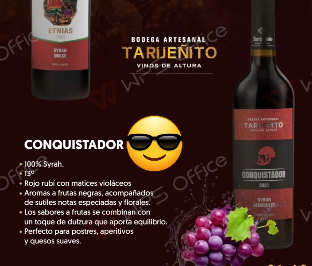 VINO CONQUISTADOR