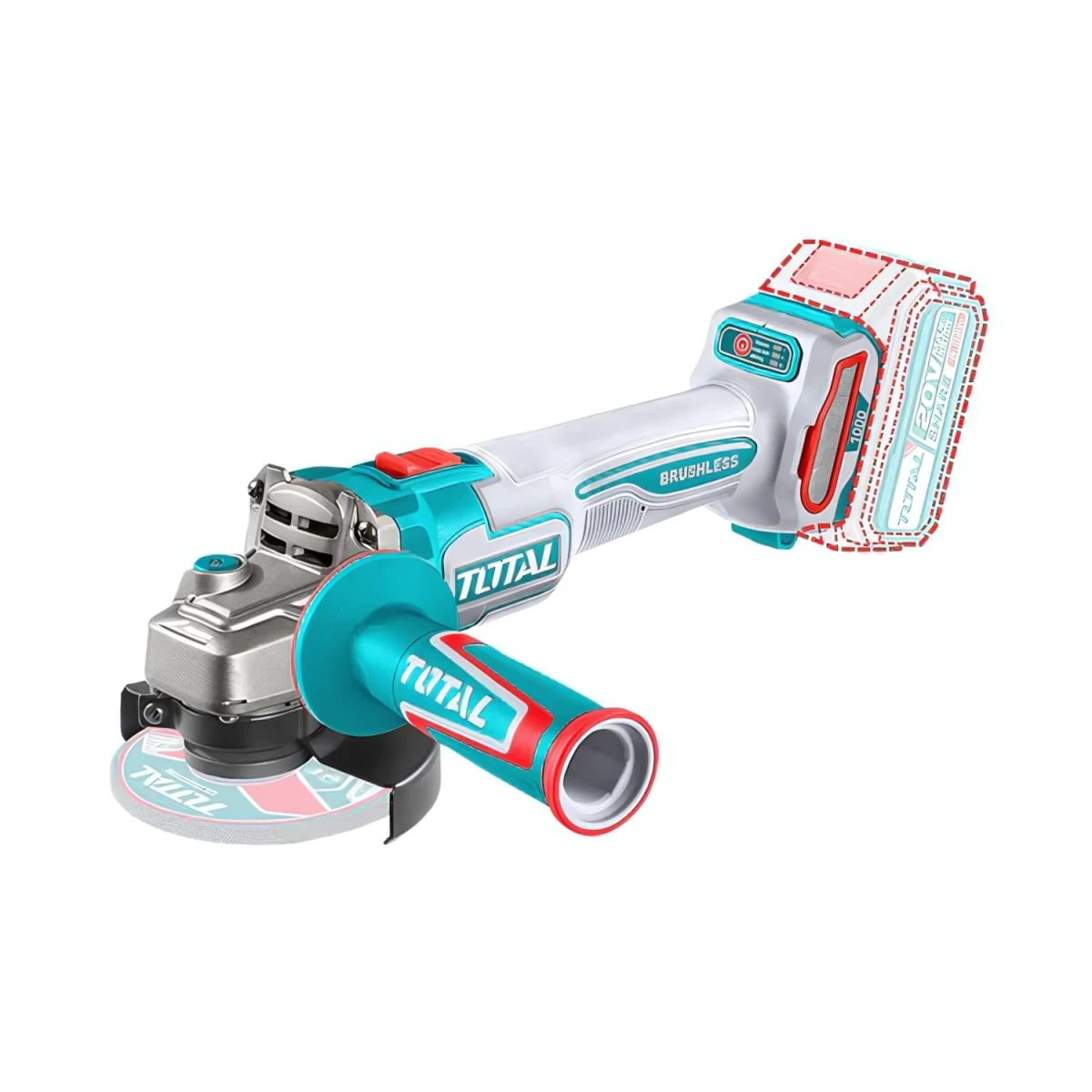TAGLI27153 Amoladora angular 4 ½" 1000w 20v total  3