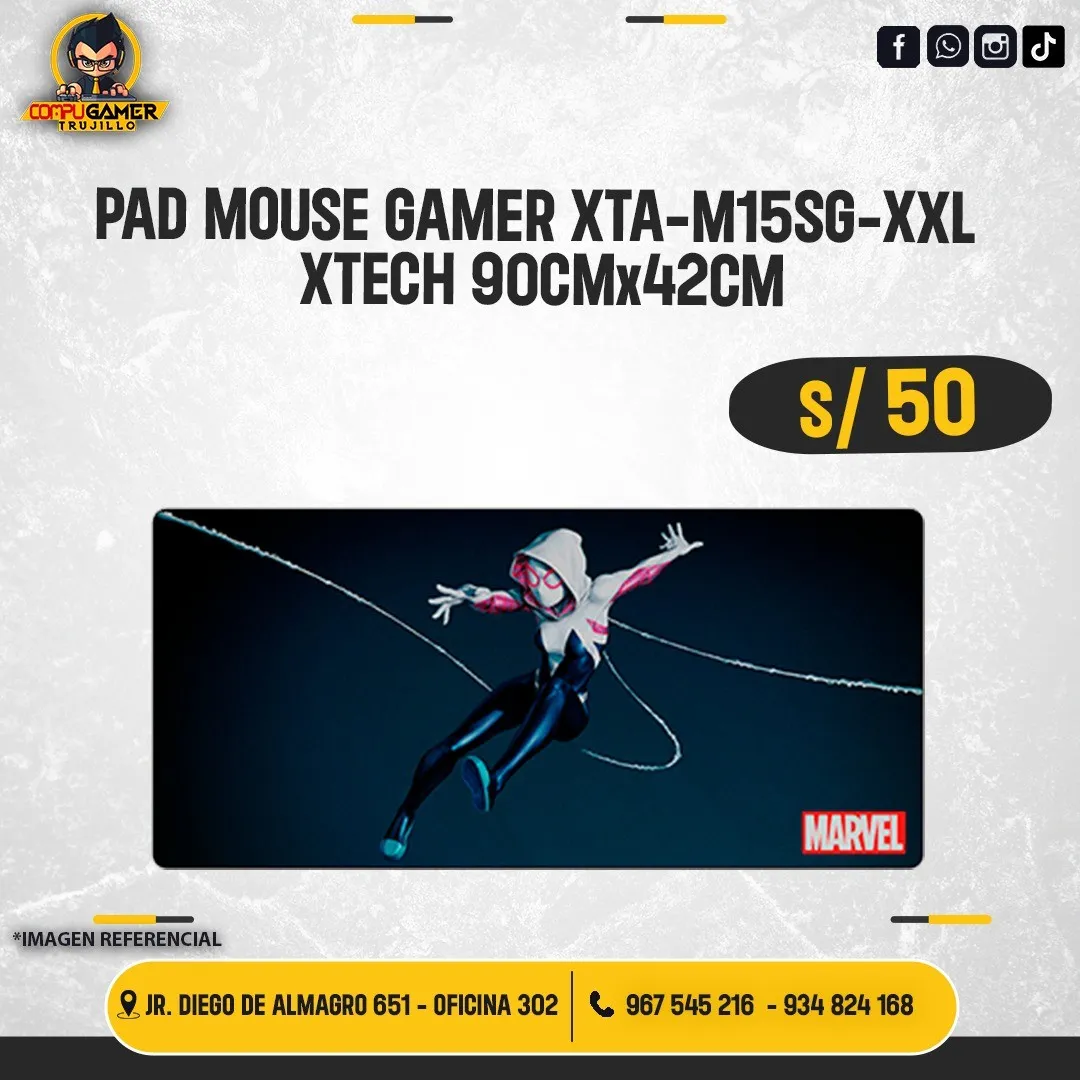 PAD MOUSE GAMER XTA-M15SG XXL 90CMX42CM