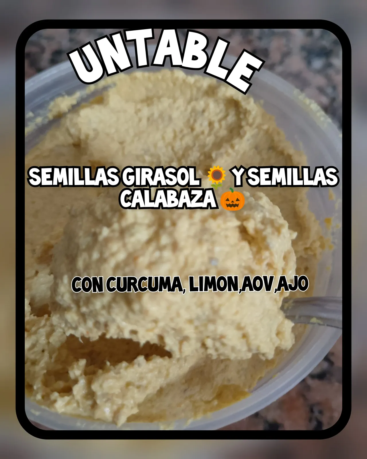 Untable de girasol 🌻 y semillas de calabaza 🎃 