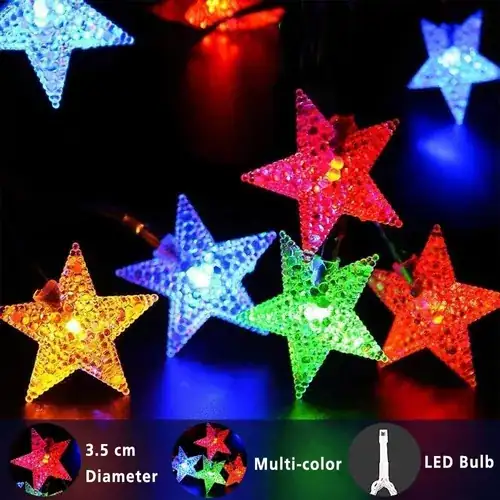 Luces led estrella multicolor  2