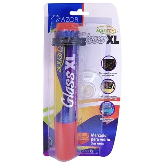 marcador rojo para vidrio xl azor