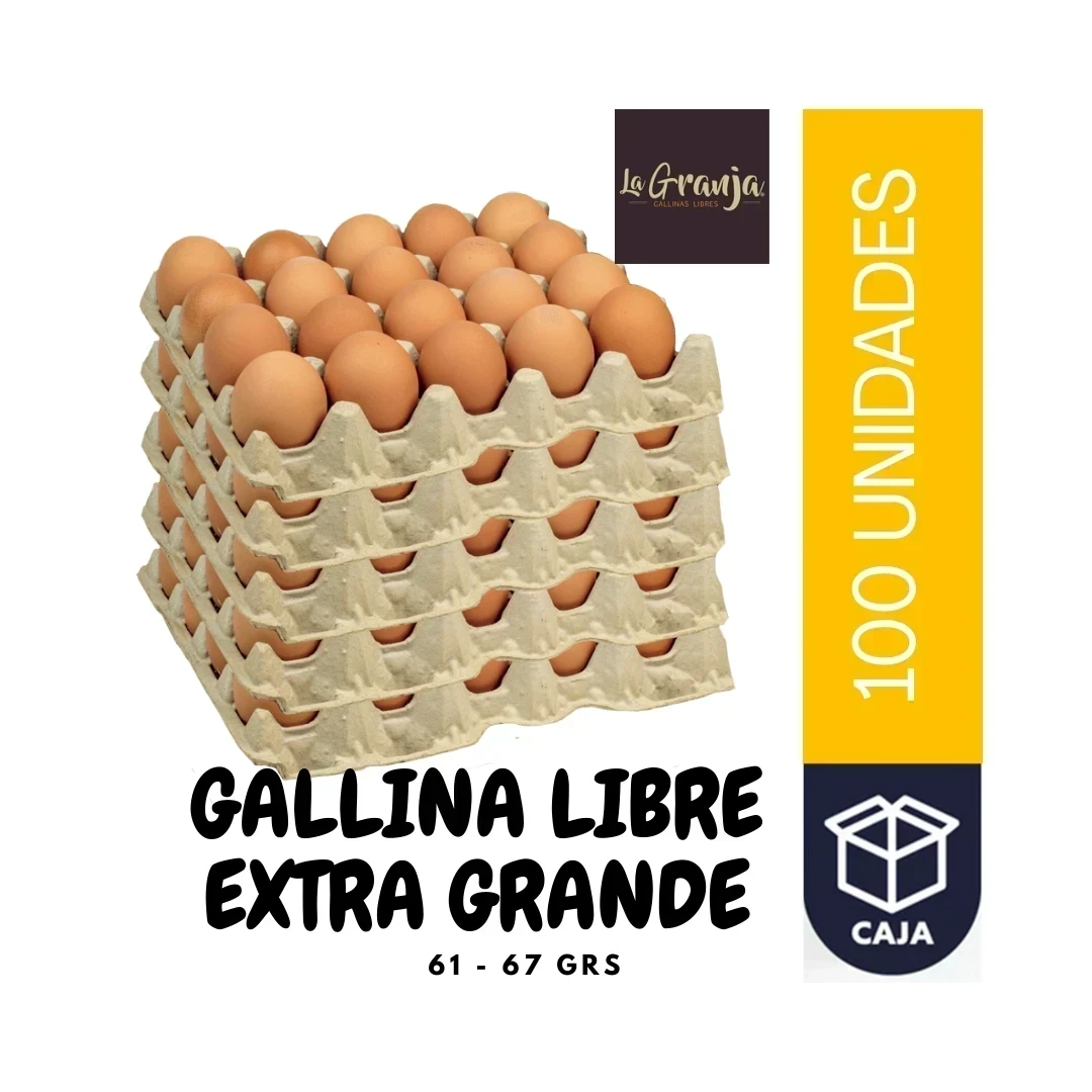 CAJA EXTRA GALLINA LIBRE  (100U)