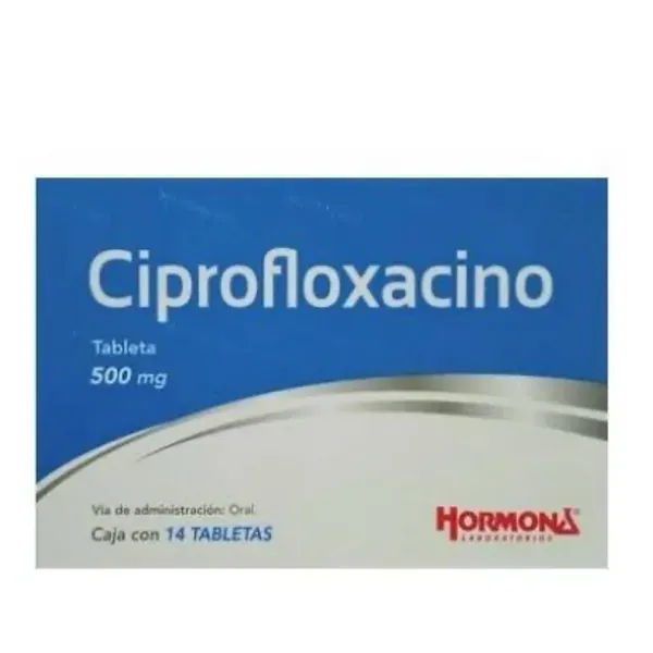 Ciprofloxacino 500 mg / 14 tabletas