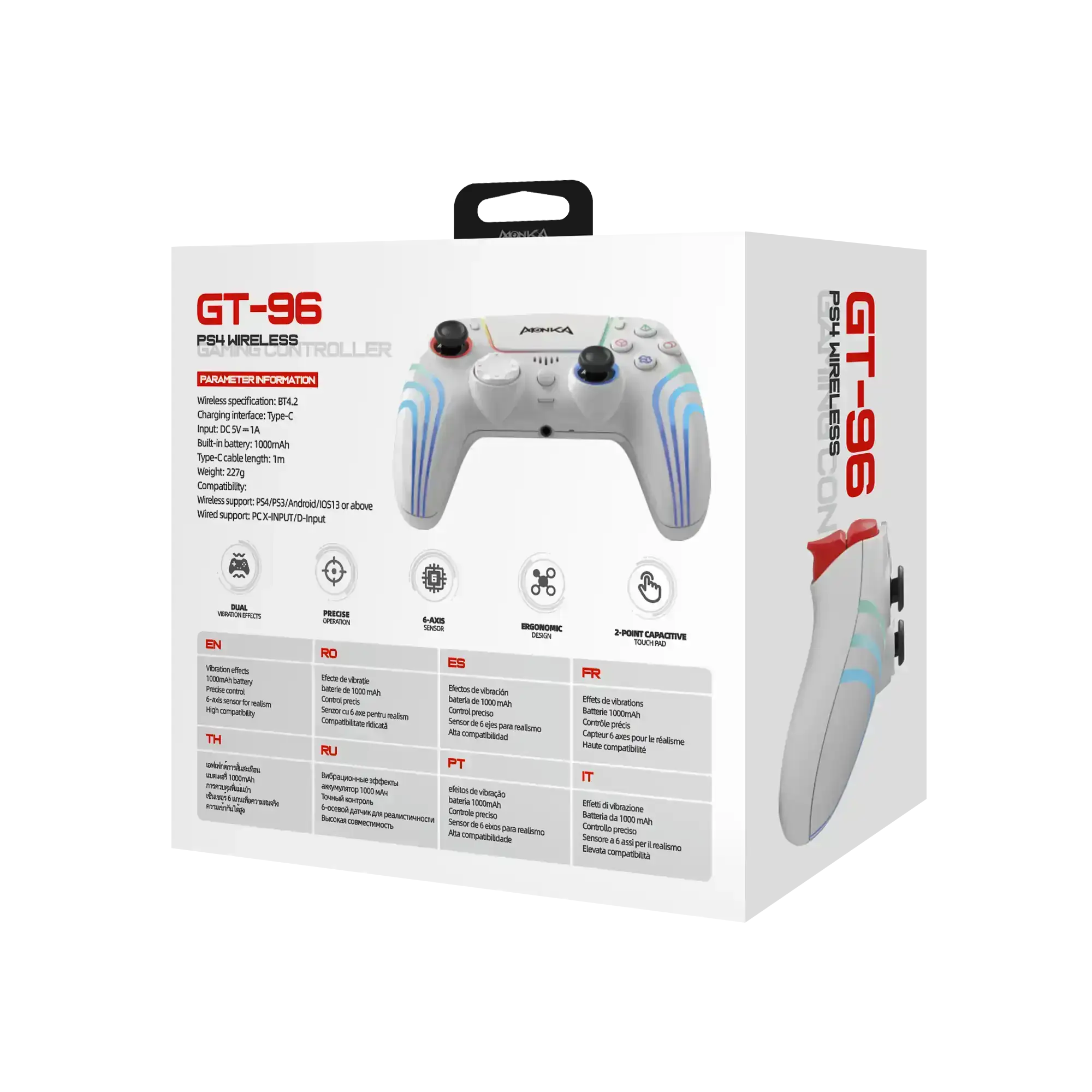 CONTROL DE JUEGO MONKA GT-96 BLUETOOTH  3