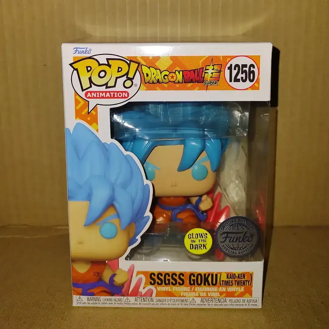 FUNKO POP ANIME DRAGONBALL SUPER SSGSS GOKU KAIO KEN TIMES TWENTY GW 1256 EXCLUSIVO