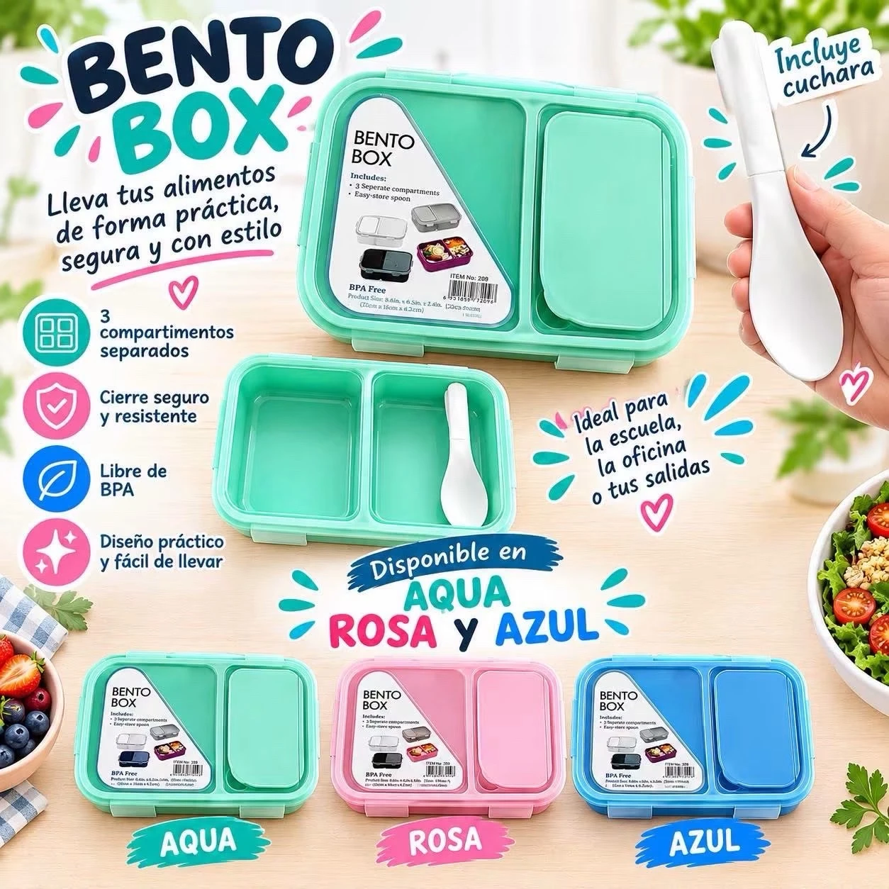 Box lunch ejecutivo con cubierto 
