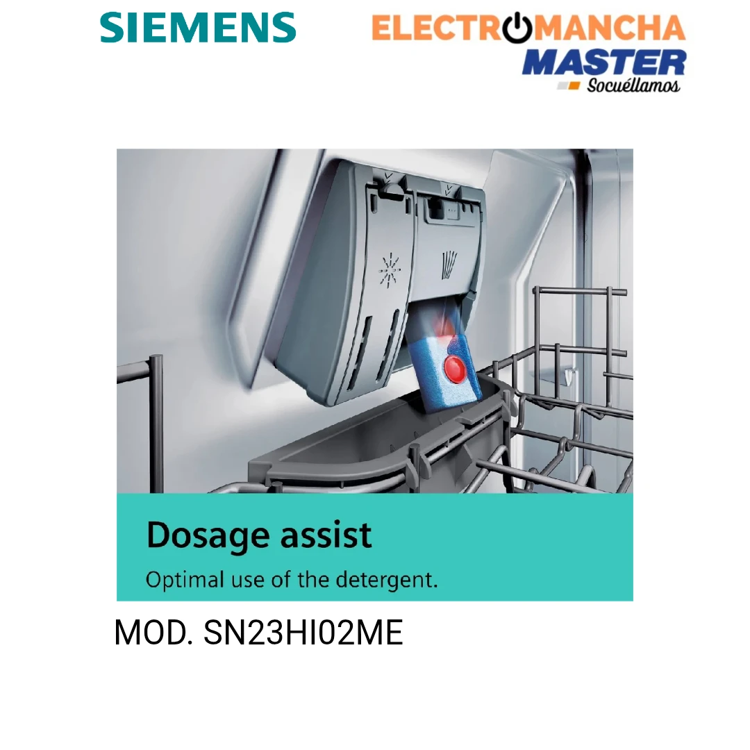 LAVAVAJILLAS SIEMENS IQ300 SN23HI02ME INOX 14 CUB. CLASE D  6