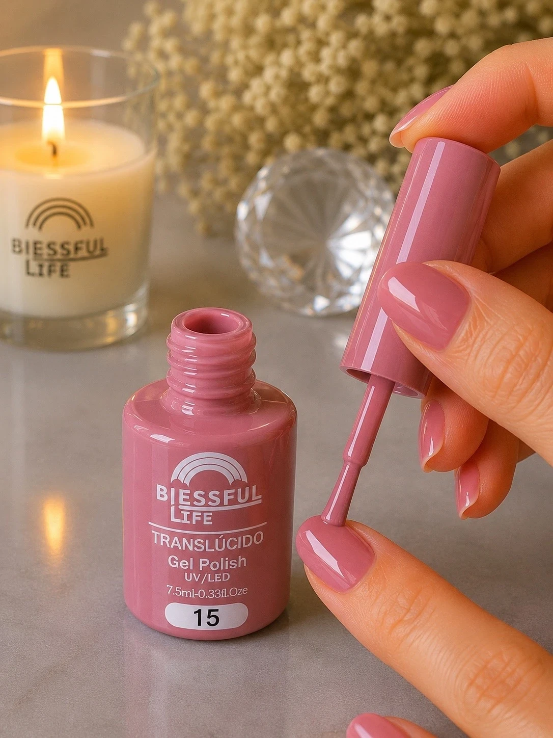 biessful life esmalte semi permanente traslucido 46 antes era el 15