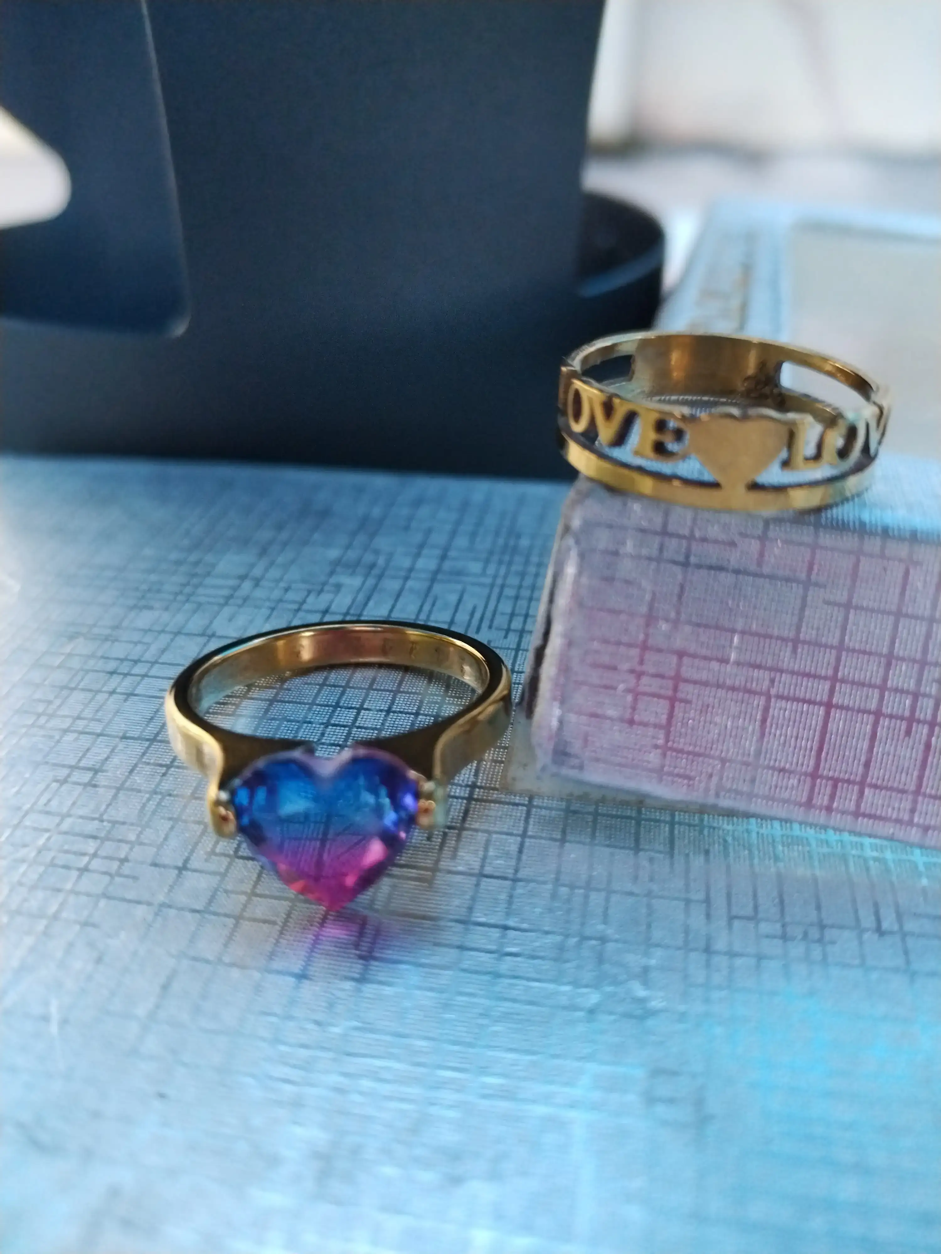 💍 anillos acero ❤️💜🖤