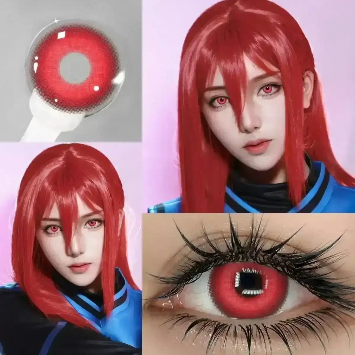 NEBULA RED (Ojos Anime Cosplay)