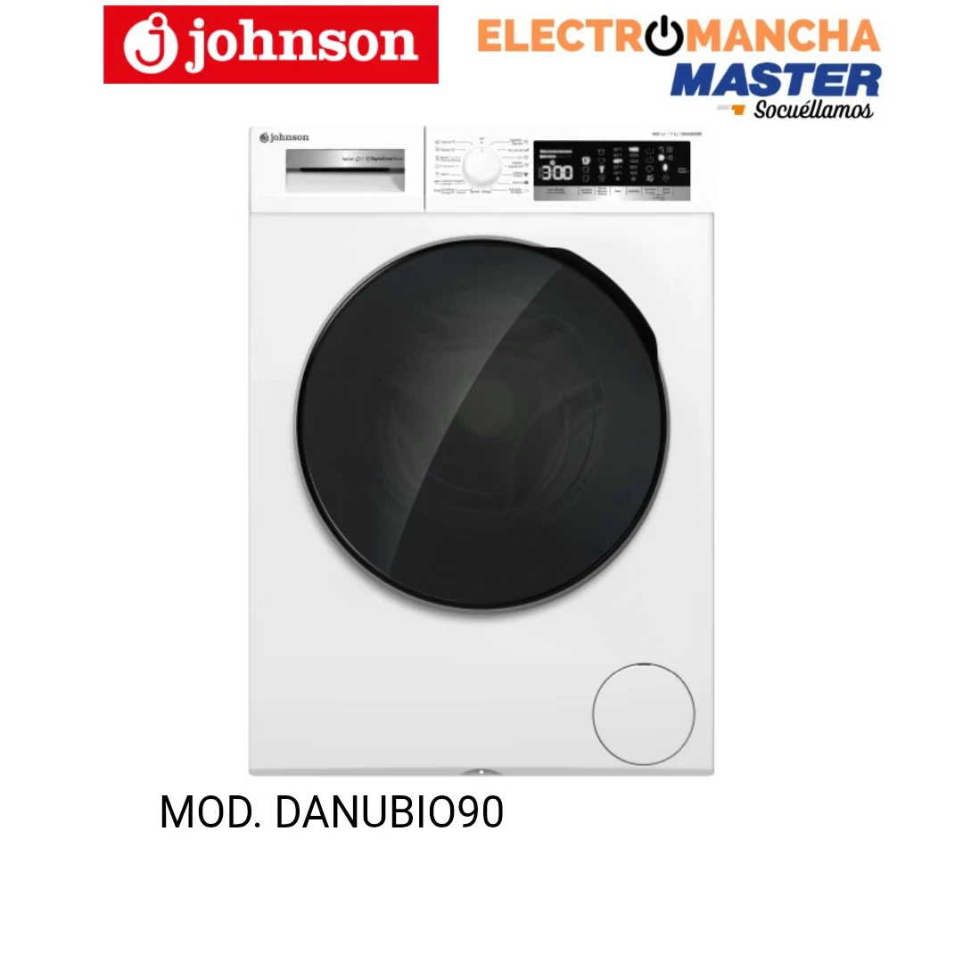 LAVADORA JOHNSON DANUBIO90 9 KILOS 1400RPM CLASE A-20%