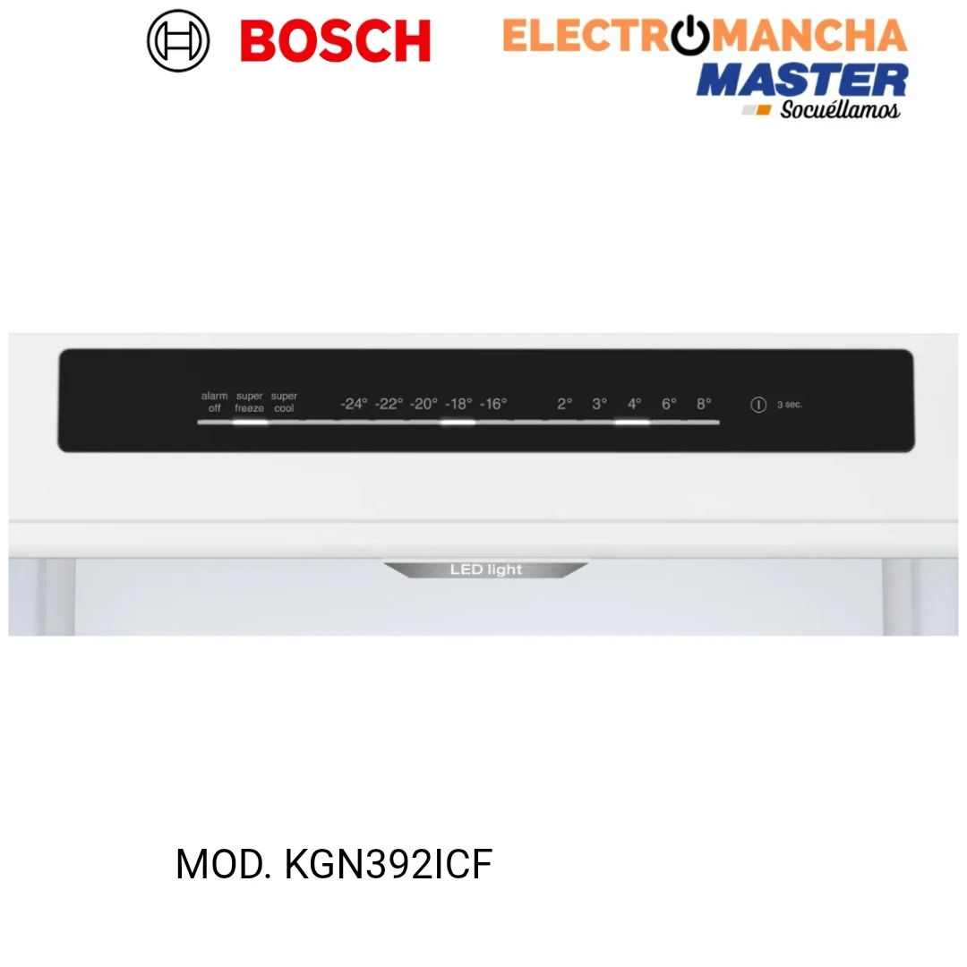 FRIGO COMBI BOSCH KGN392ICF 2,03*60 INOX C 2