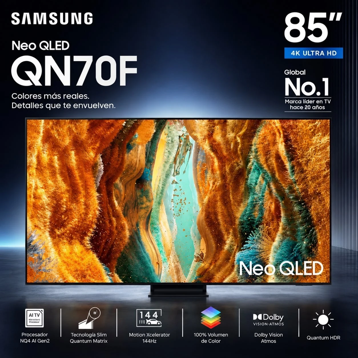 SMART TV SAMSUNG 85” NEOQLED QN70F