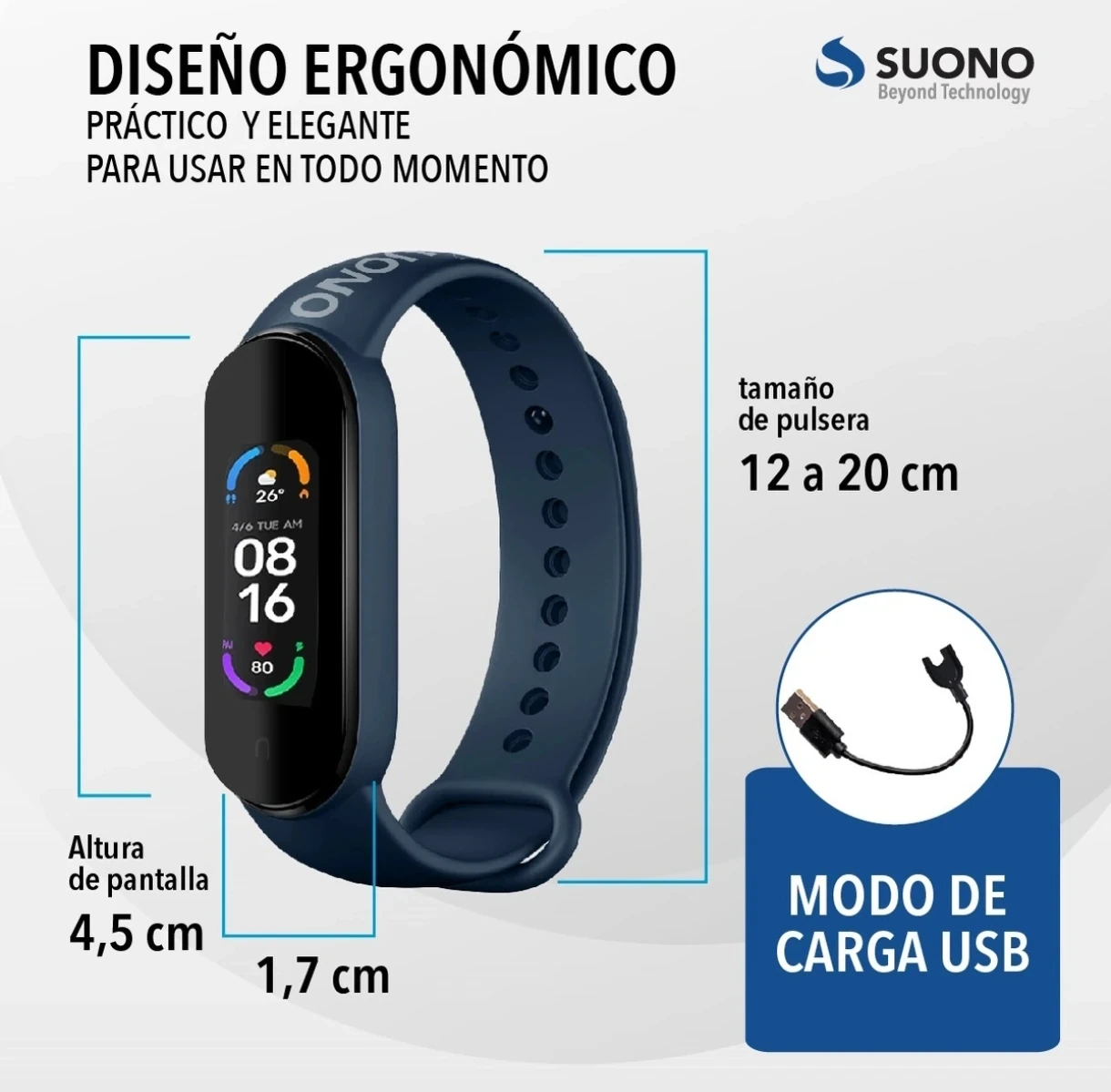 Smartwatch Suono M6 2
