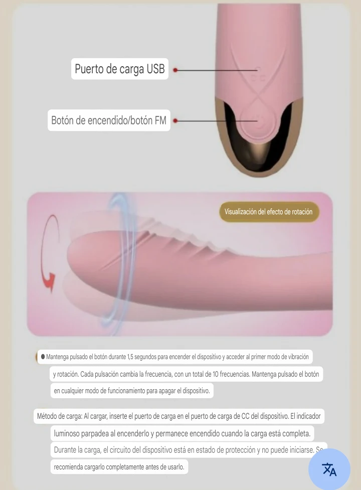 Vibrador rotación 360 2