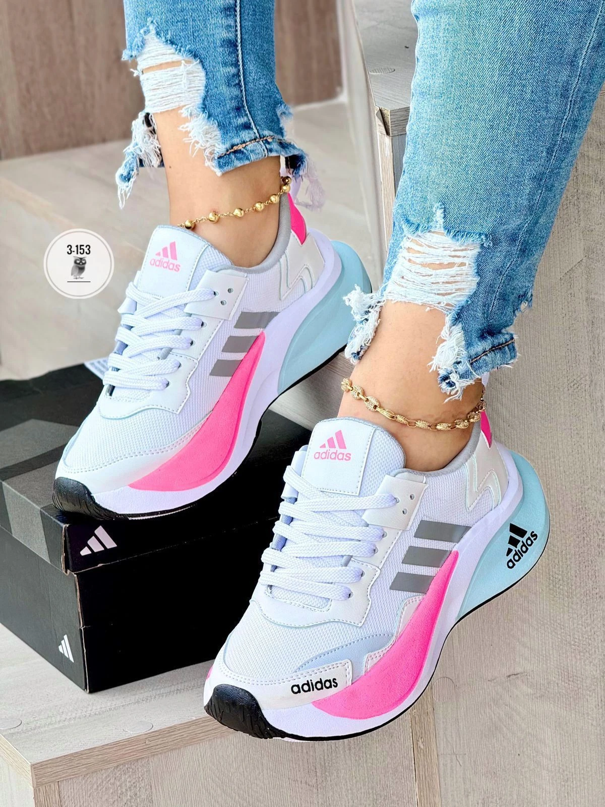 Tenis Dama Rosa Adidas