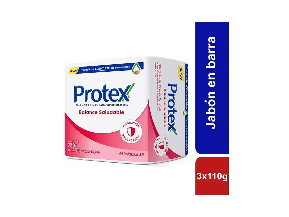 Jabón protex Balance saludable x 3 - 110g c/u