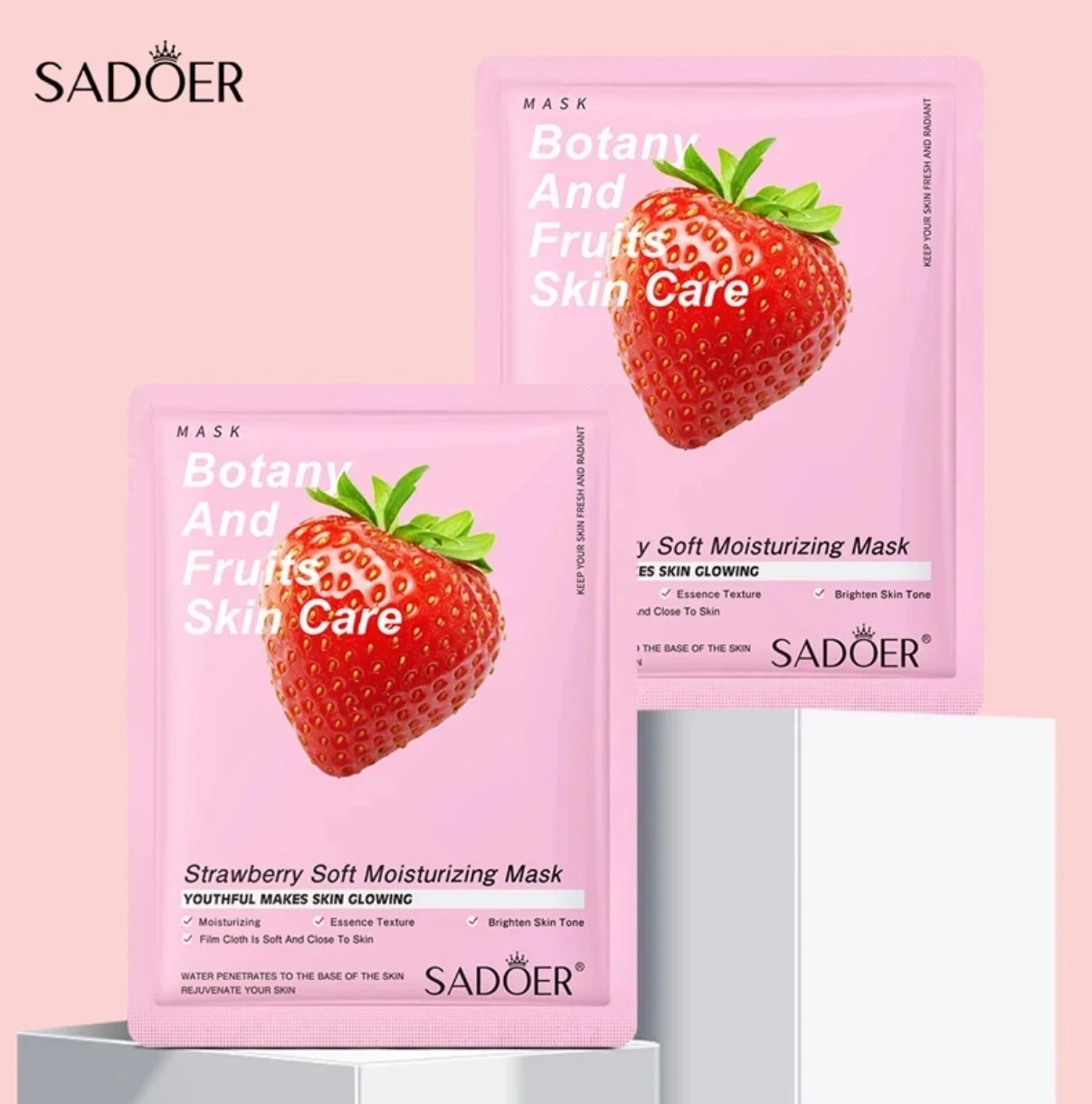 🍓 Mascarilla Facial Hidratante de Fresa – Sadoer 🍓 