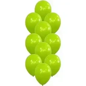 GLOBO LATEX VERDE MANZANA X25
