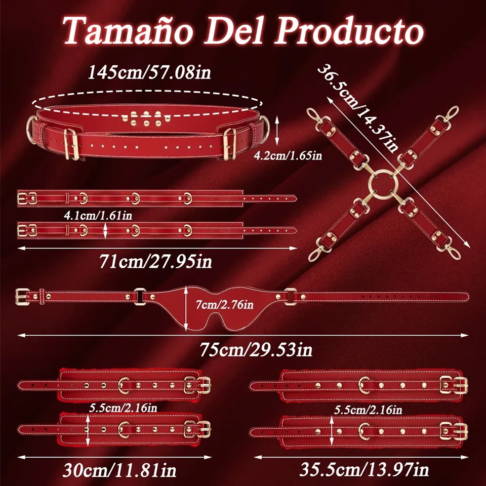 Kits De Juguetes Sexuales Bdsm Parejas Sm Alta Calidad 7pcs 2