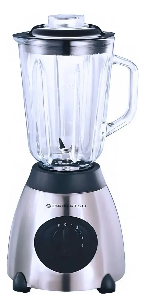 Licuadora De Vaso Daihatsu Degroff Sb-4350 1,5l 5 Velocidades Jarra Vidrio 800w Base Acero Inoxidable