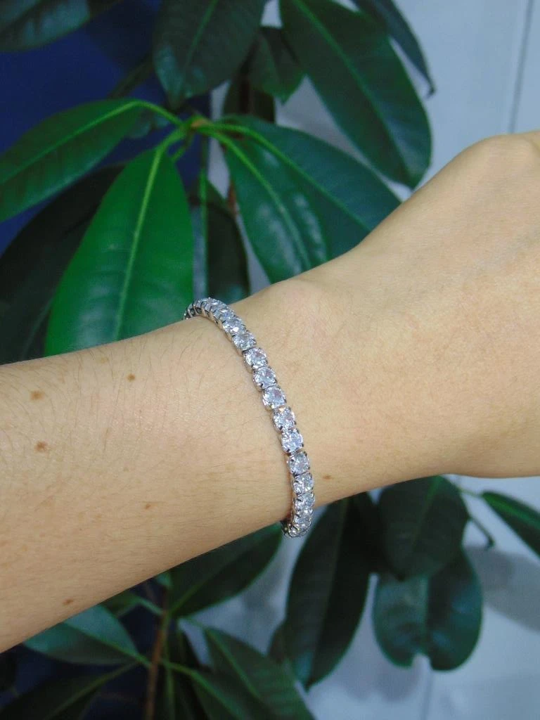 PULSERA RODIO PLATE TENNIS GRANDE