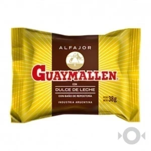 3  x ALFAJOR GUAYMAYEN NEGRO