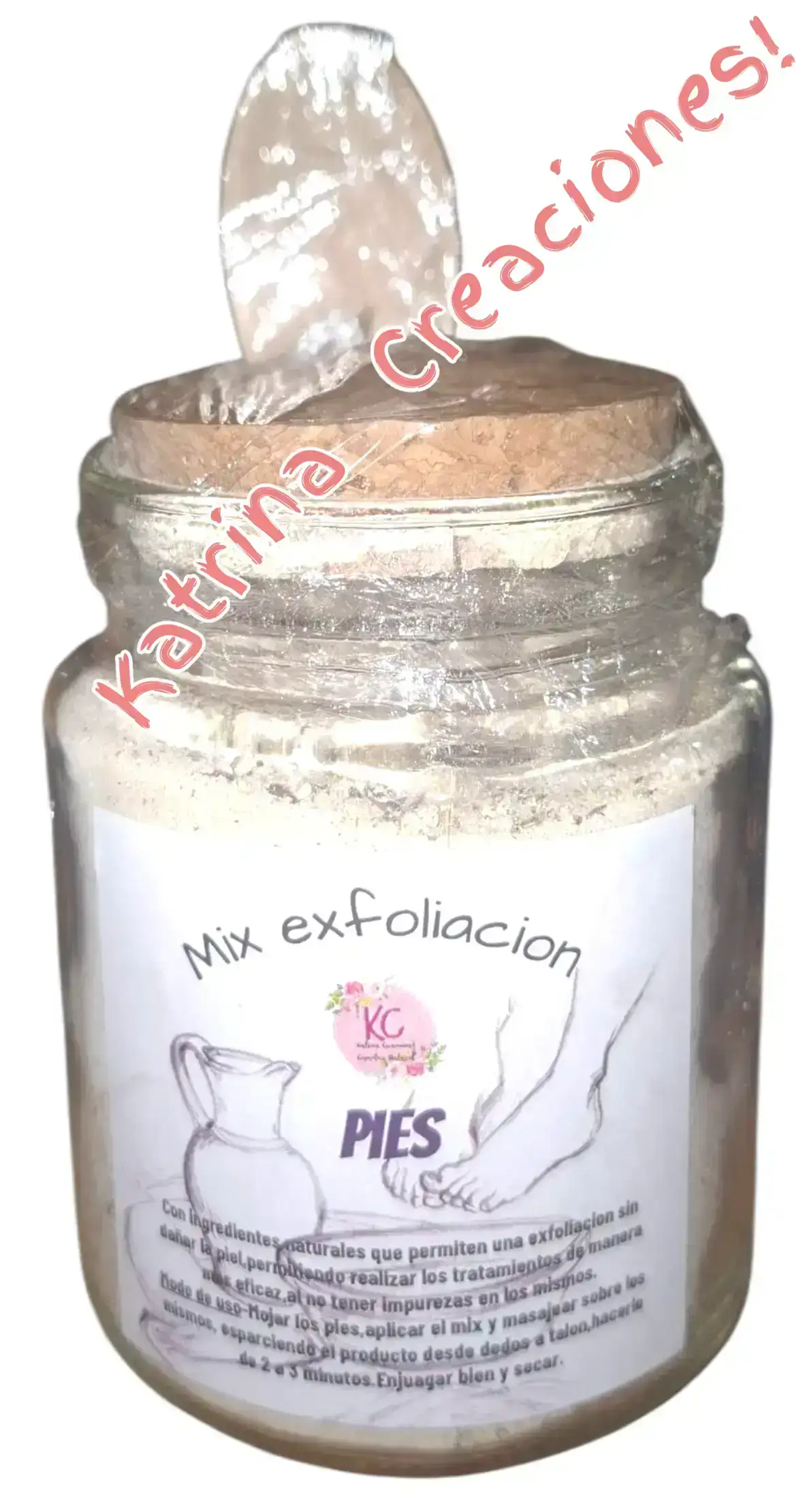 Mix exfoliacion pies 250 grs en vidrio. 2