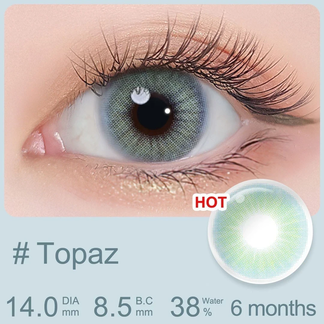 Lentes de contacto - Referencia: QUEEN / TOPAZ - Sin Bordes  3