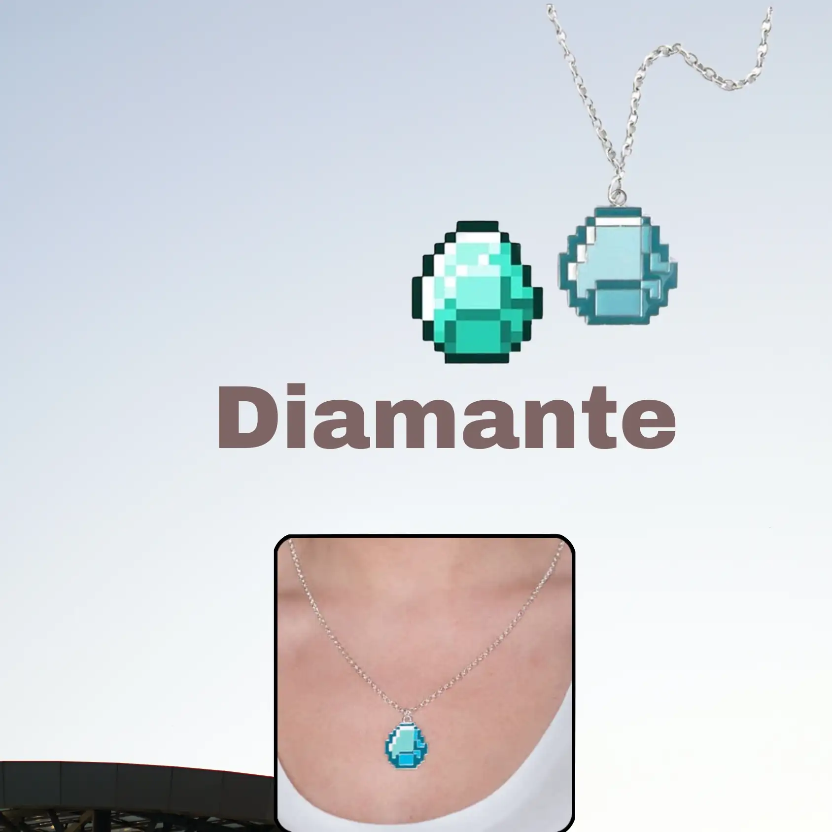 Cadena diamante Minecraft 
