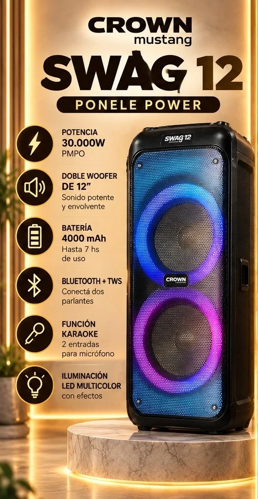 CROWN MUSTANG SWAG 12 *CONSULTAR DISPONIBILIDAD CON EL VENDEDOR*