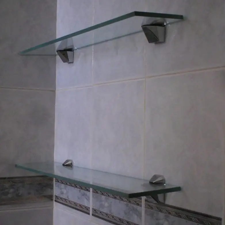 Repisa de vidrio rectangular  2