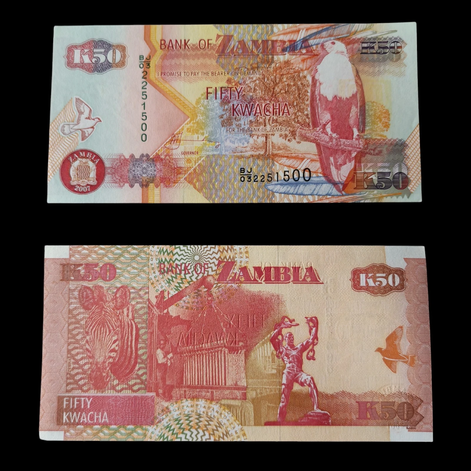° Zambia 50 Kwacha UNC