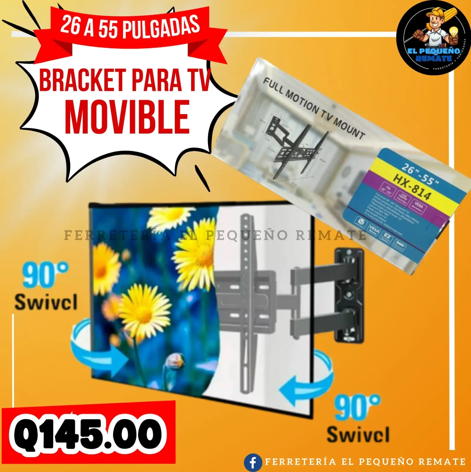 Bracket movible 26"-55"