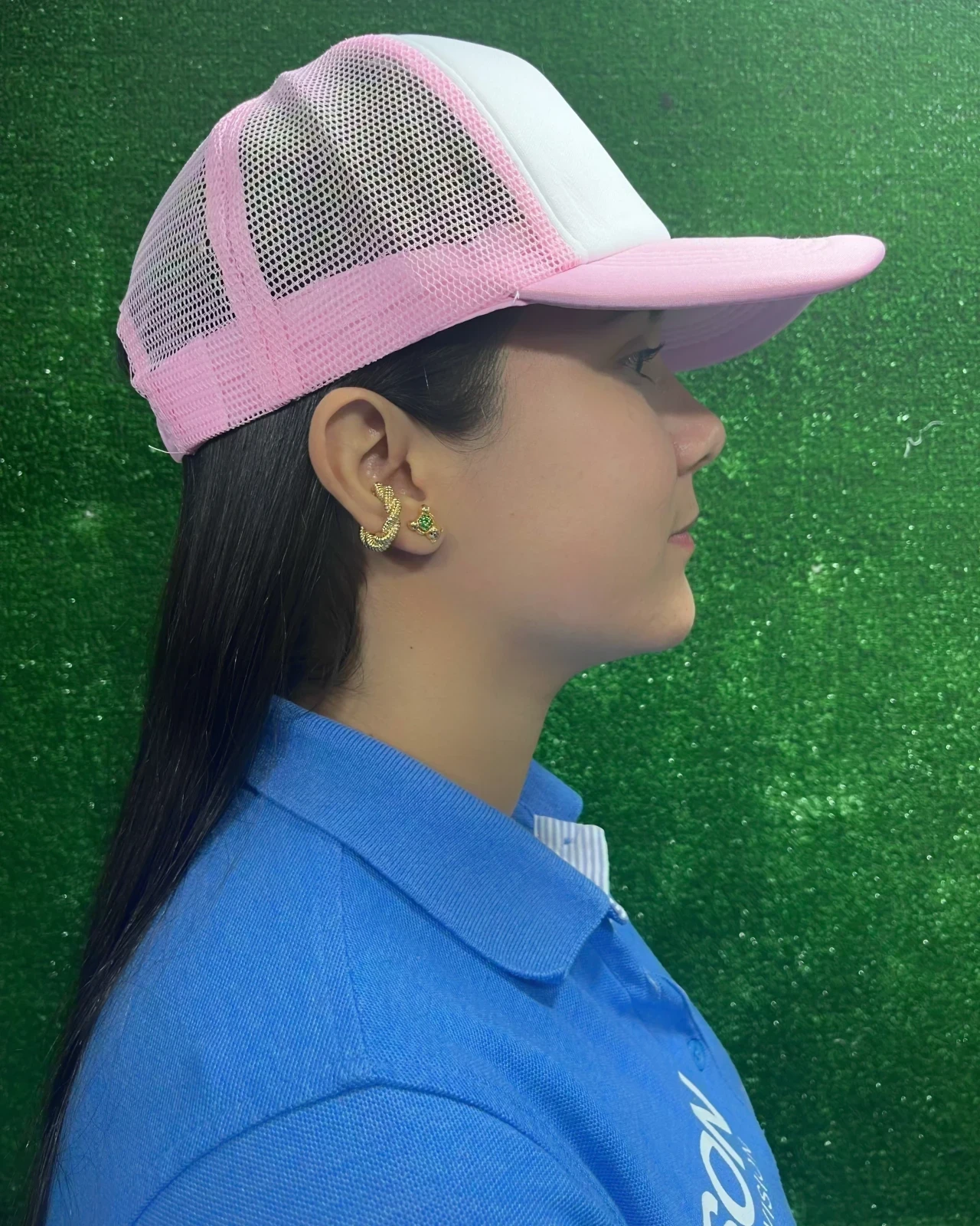 Gorra En Malla Frente Blanco 2