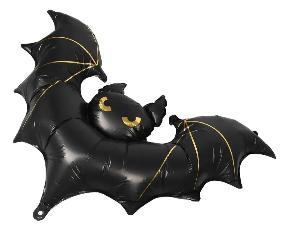 Globo metalizado murcielago chico 35x20 cm  2