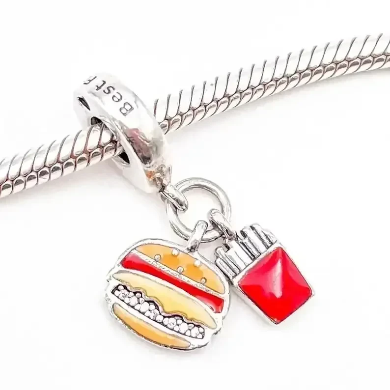 Charm Combo Papas Frutas y Hamburguesas Colgante 3